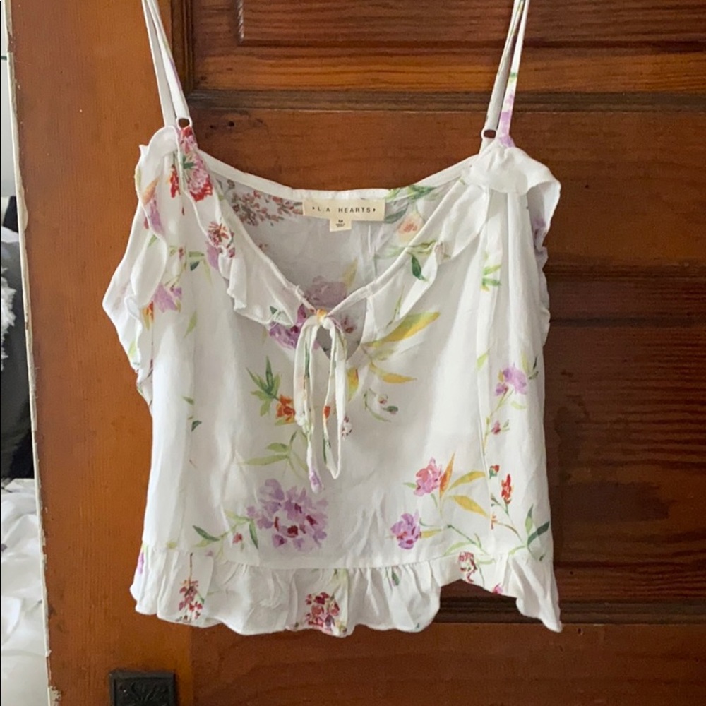 pacsun floral flowy tank